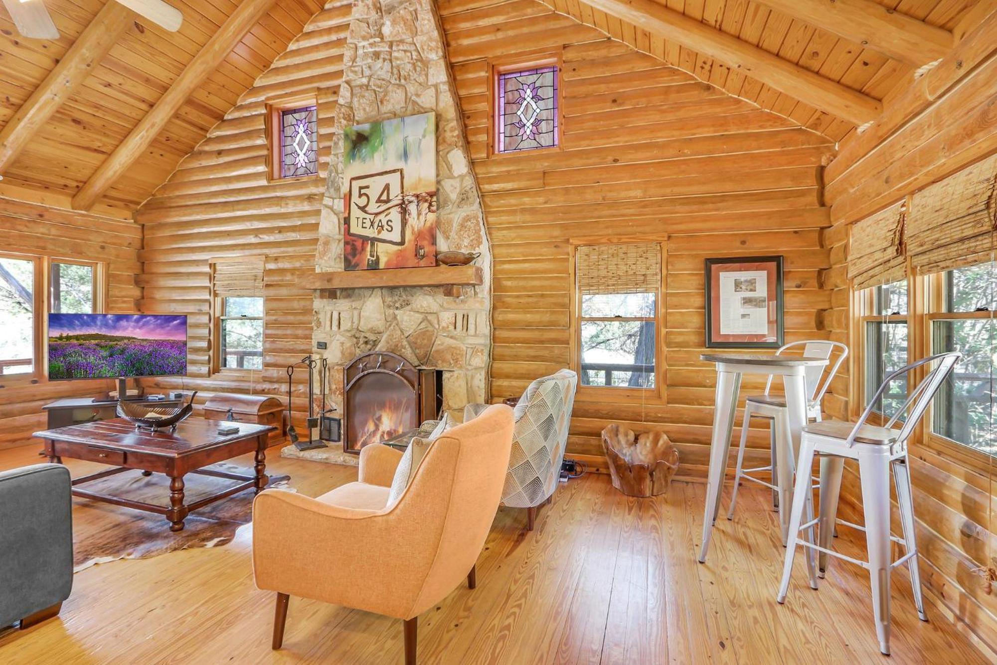 Falls Log Home Wimberley Exterior foto